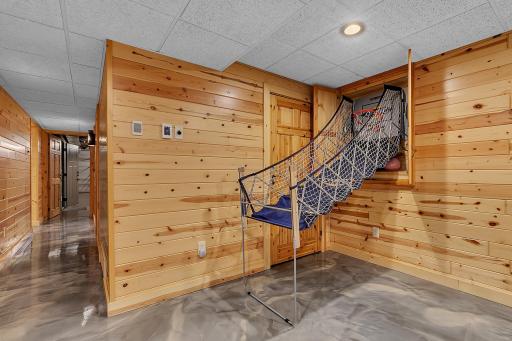 There is even a built-in pull out basketball hoop.