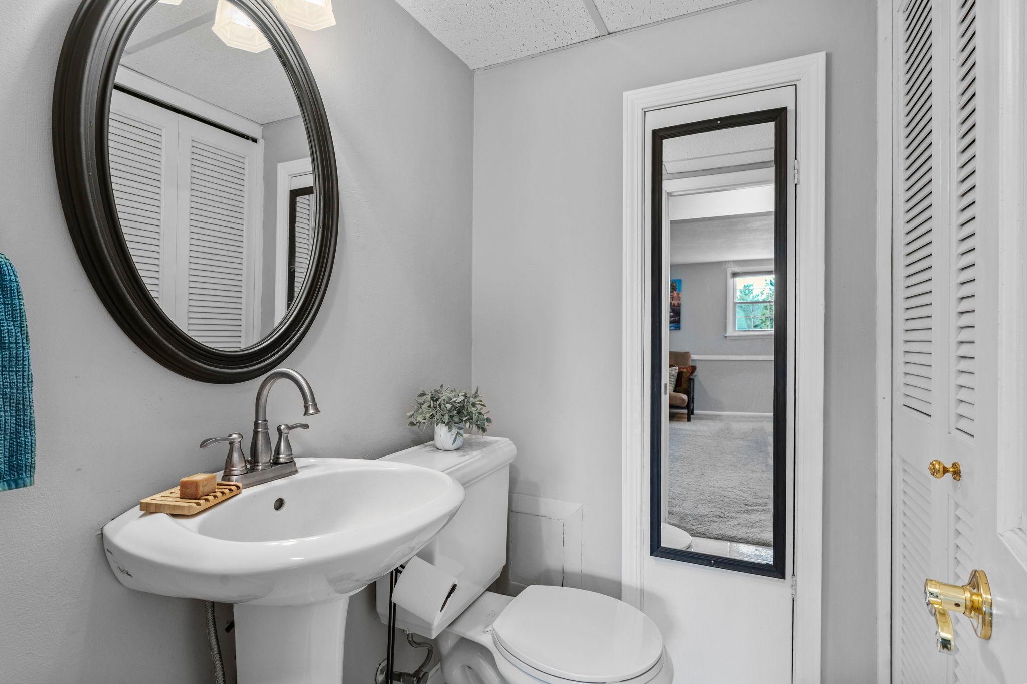 3/4 lower level bathroom!