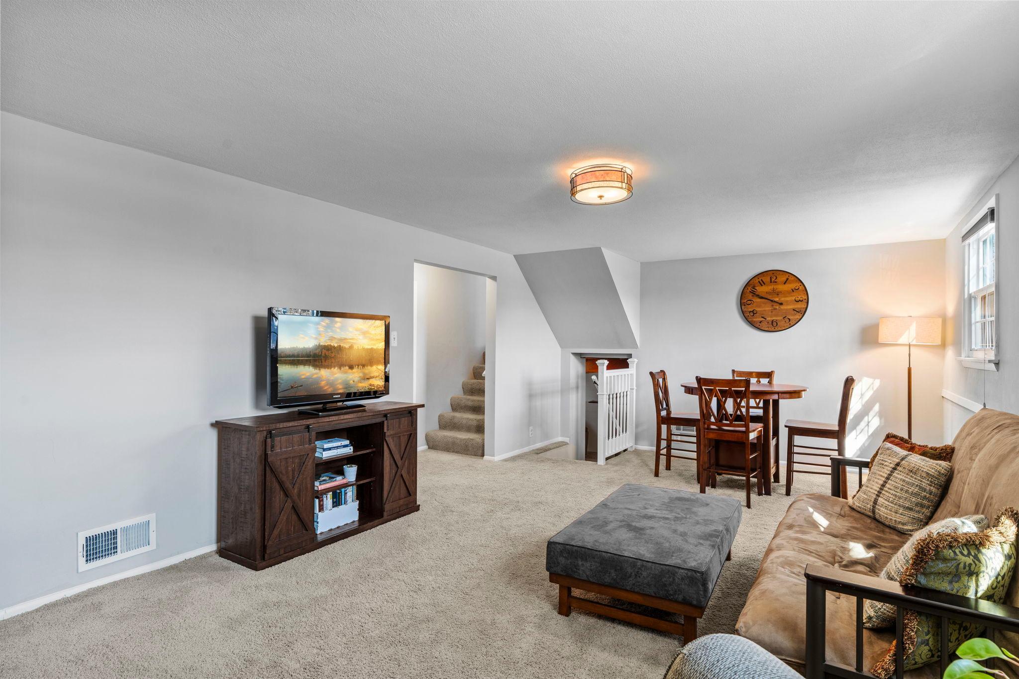 Spacious family / amusement room setup for entertaining or relaxing at home!