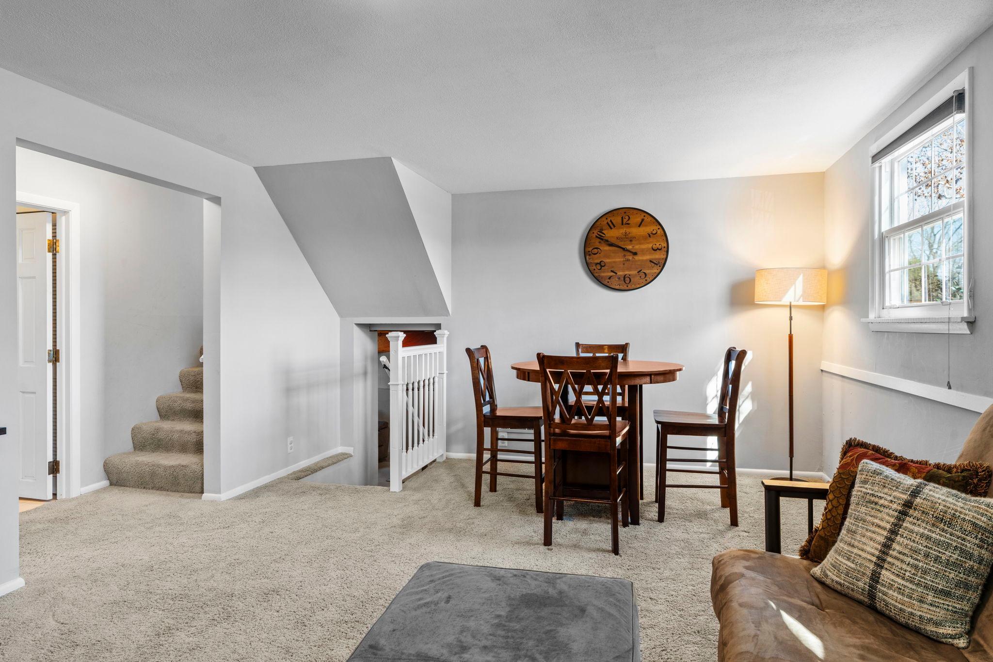 Enjoy extra space for entertaining! Game night anyone?