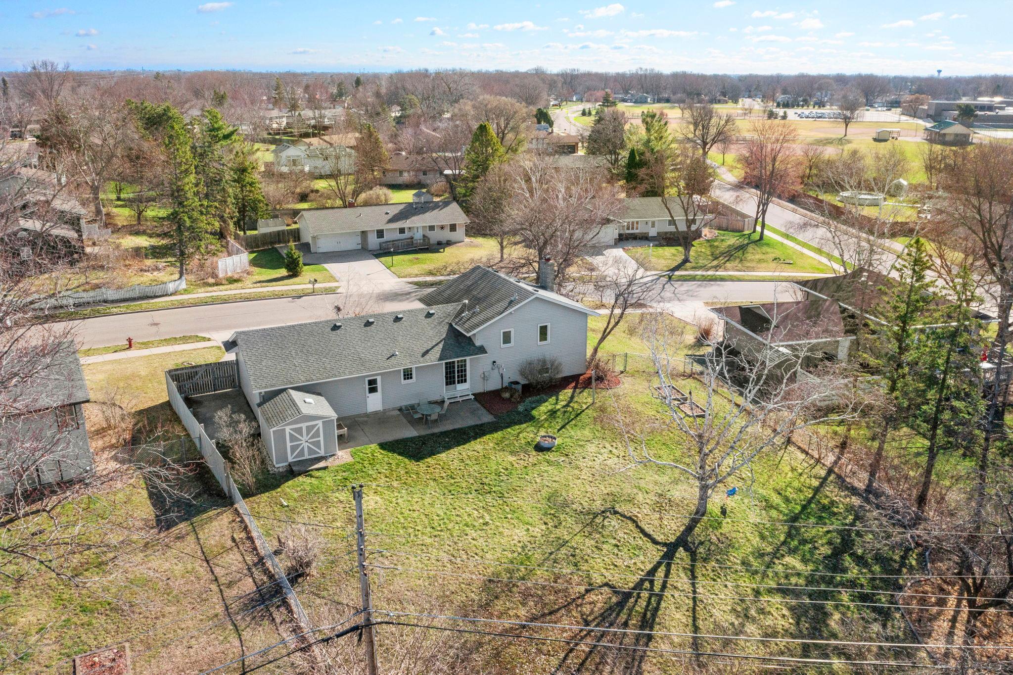 What a backyard! 1/3 acre, private backyard retreat. Fully fenced in for pets and privacy!