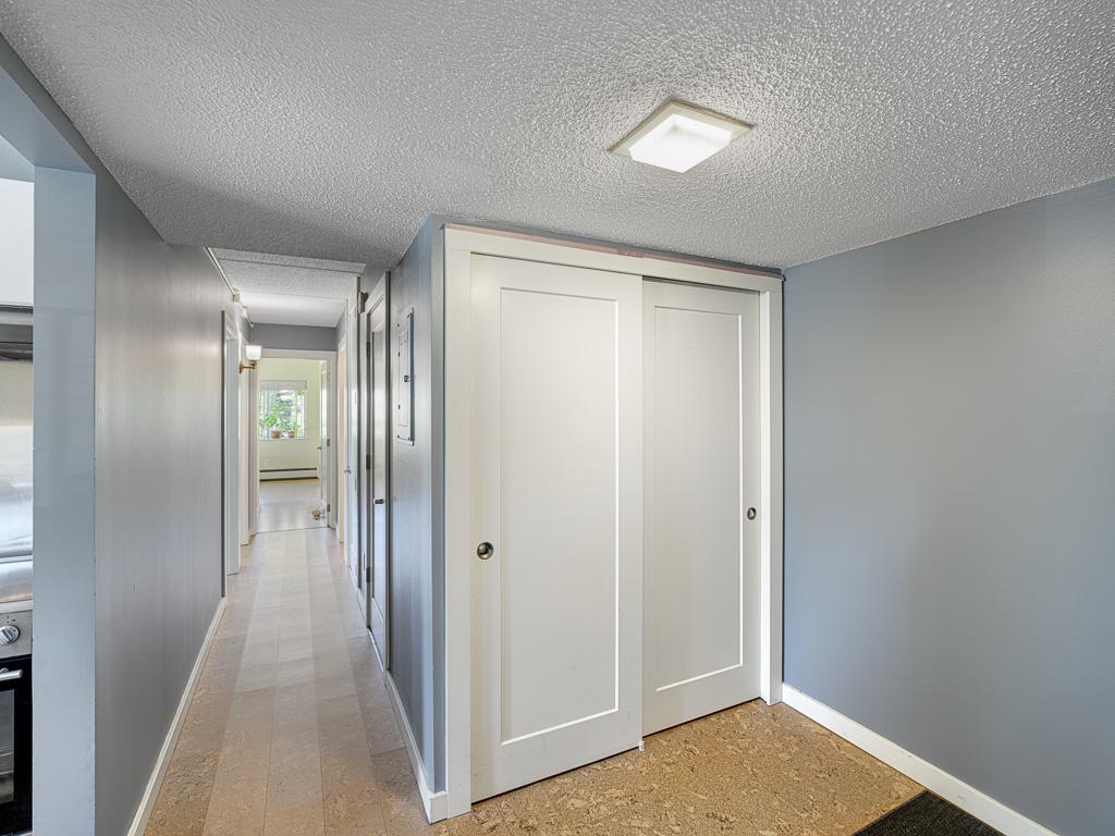 11 - Hallway with a perfect wall for art works and a big front closet