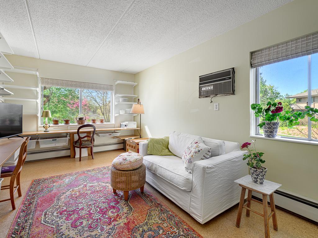 3rd bedroom now used as a beautiful work from home space/family room. It has views of the High Bridge and river bluff.