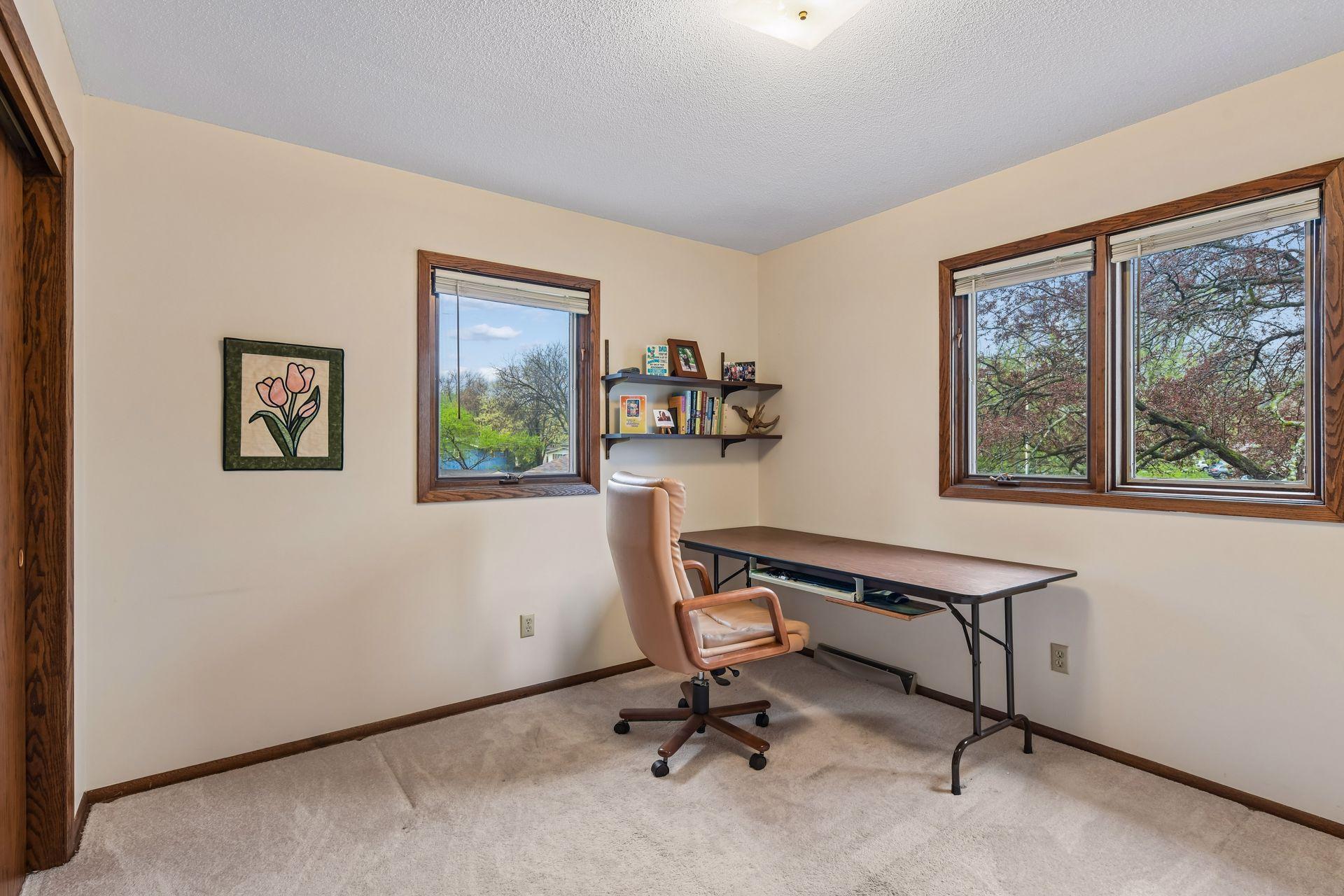Bedroom 2 used as an office.
