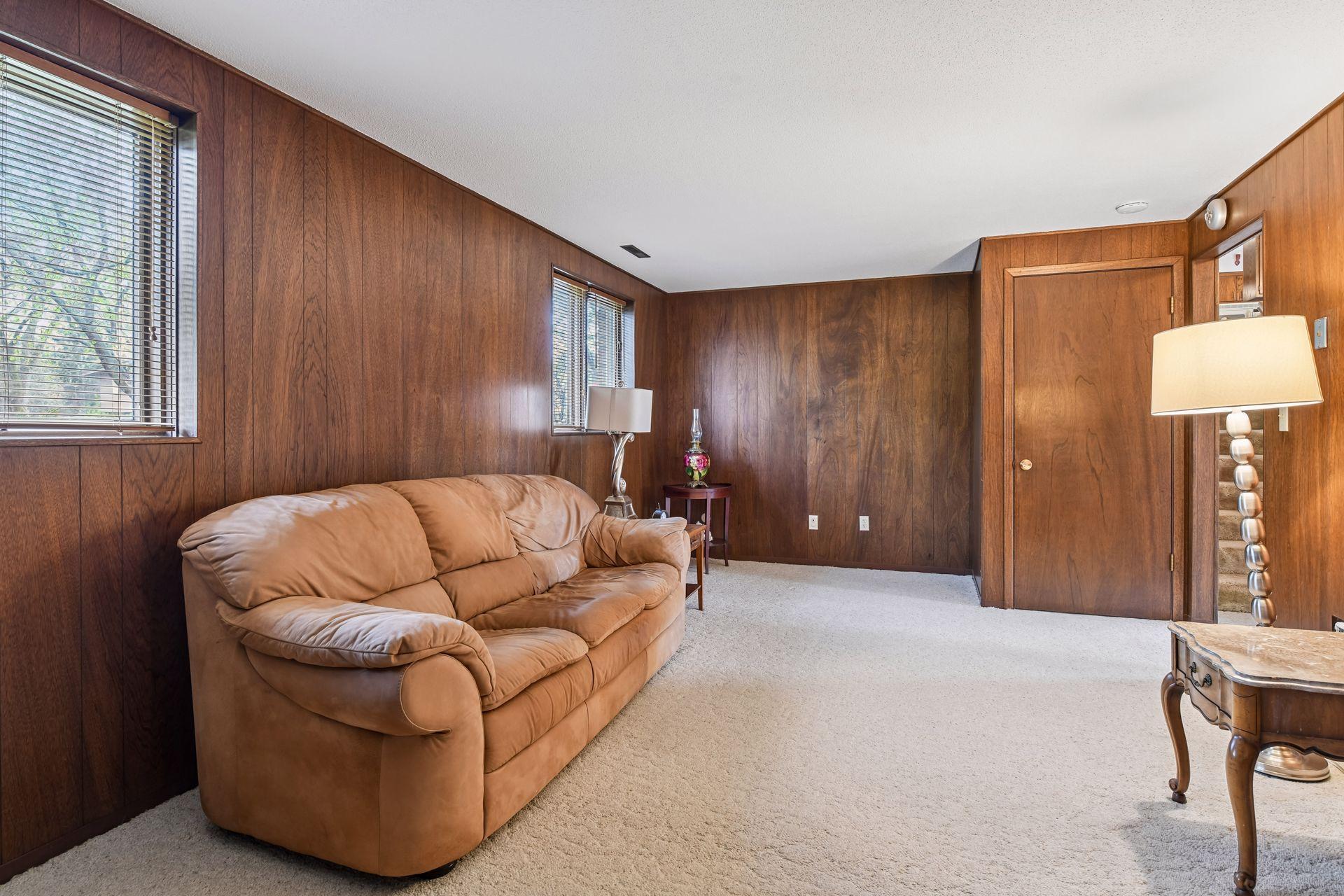 Extra space in family room .