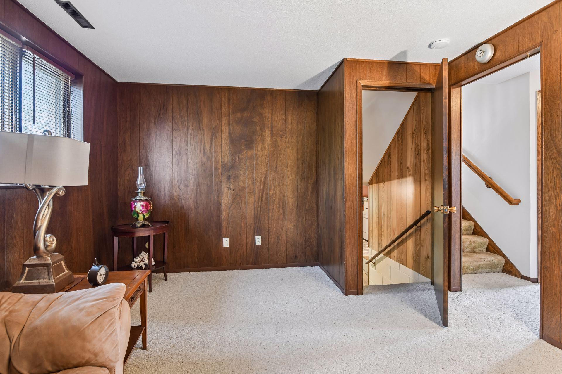 Family room leads to 4tth level.