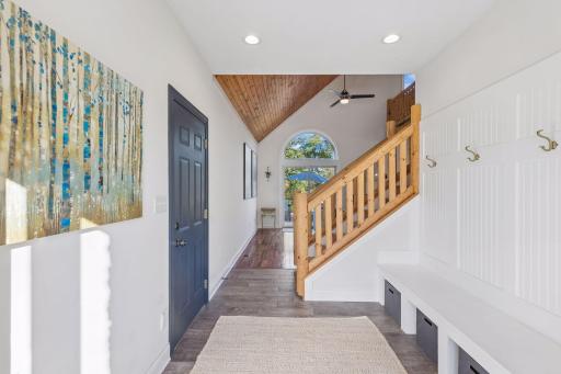 Convenient built-in storage in front entryway.