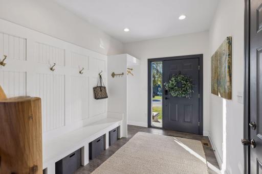 Convenient built-in storage in front entryway.