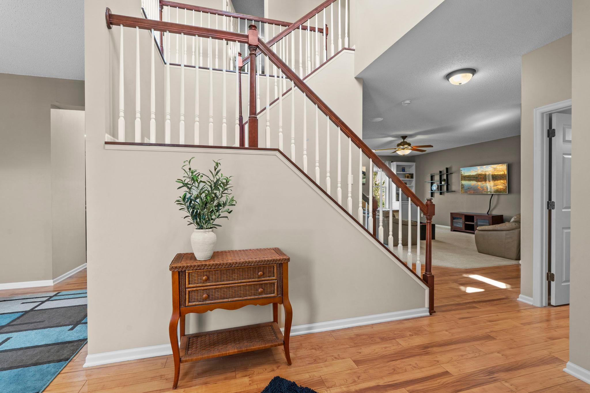 The moment you enter the front door the home is warm and inviting