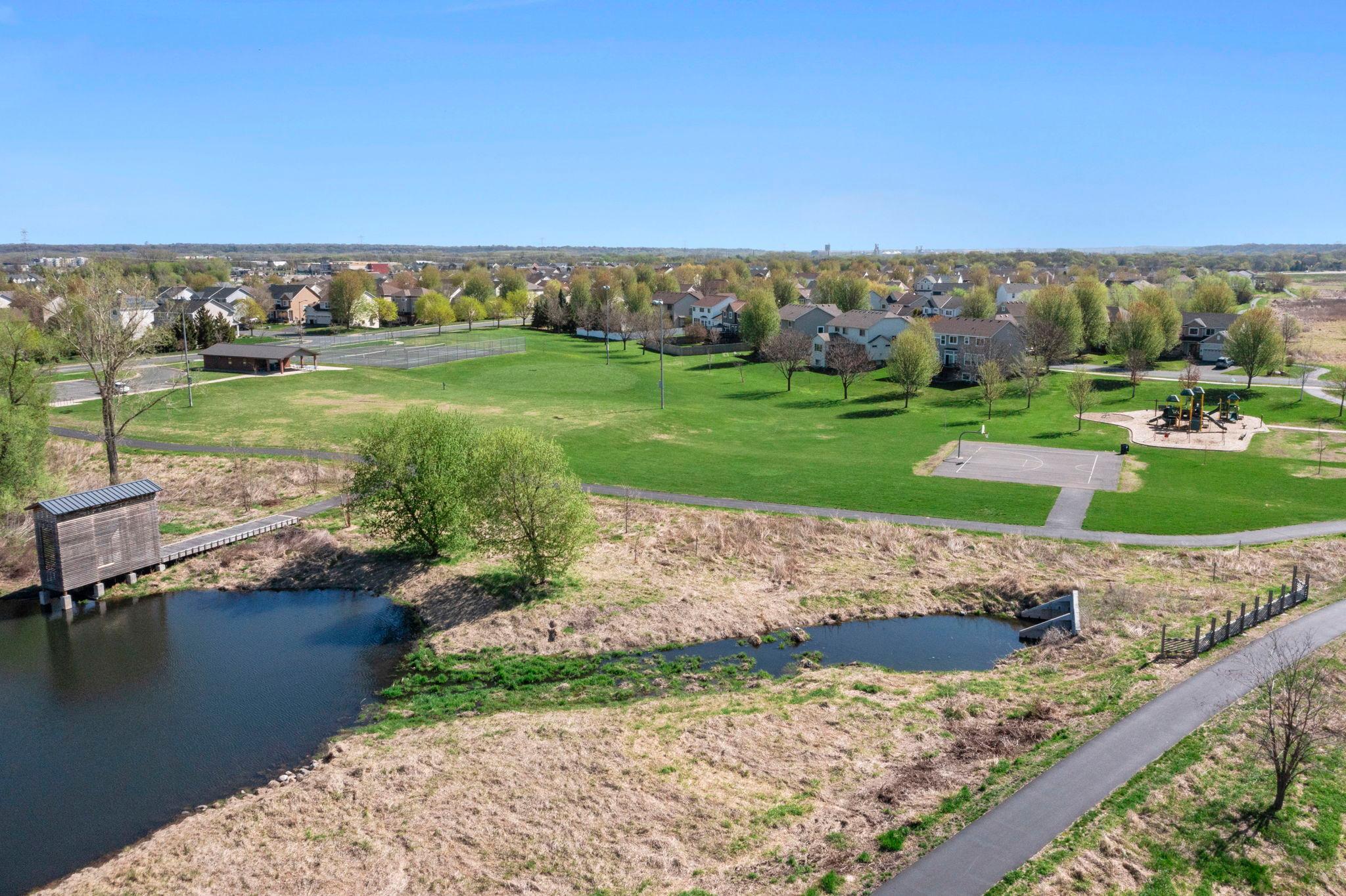 Enjoy all the green space the neighborhood has to offer