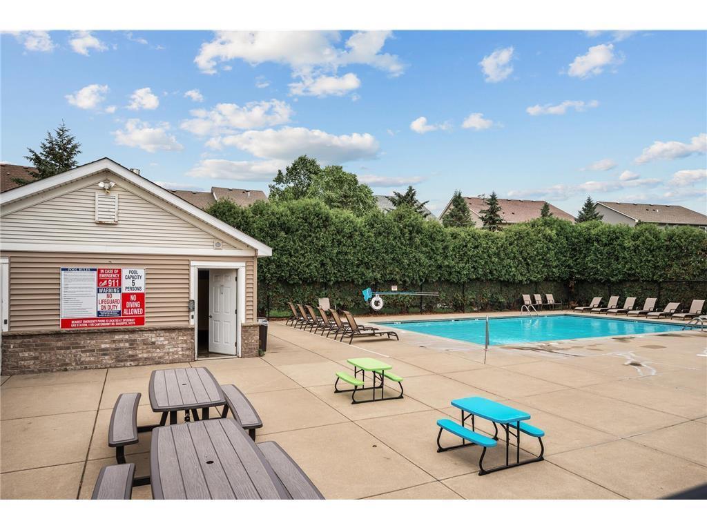 Enjoy the community pool