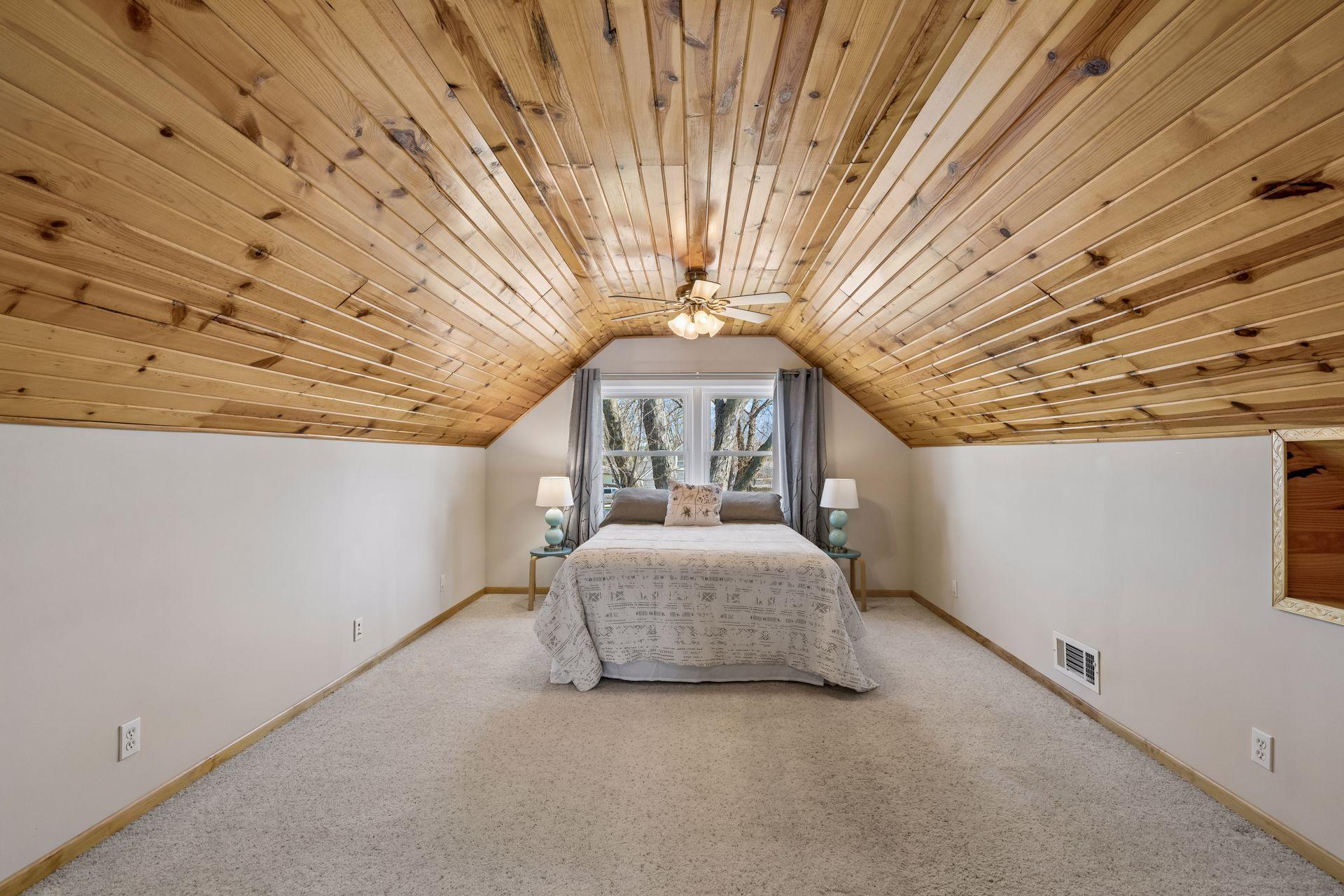 You will love the relaxing feel of this upper bedroom space.