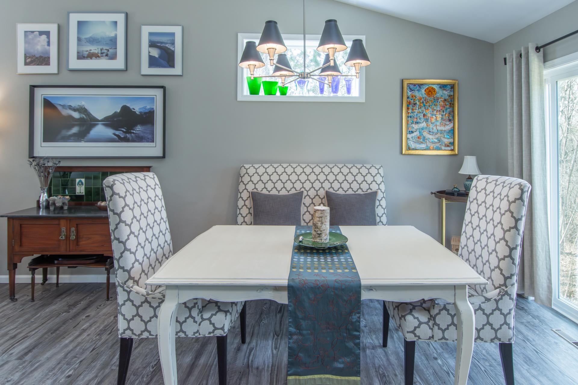 Gorgeous dining space just off the kitchen—perfect for everyday meals or gatherings.