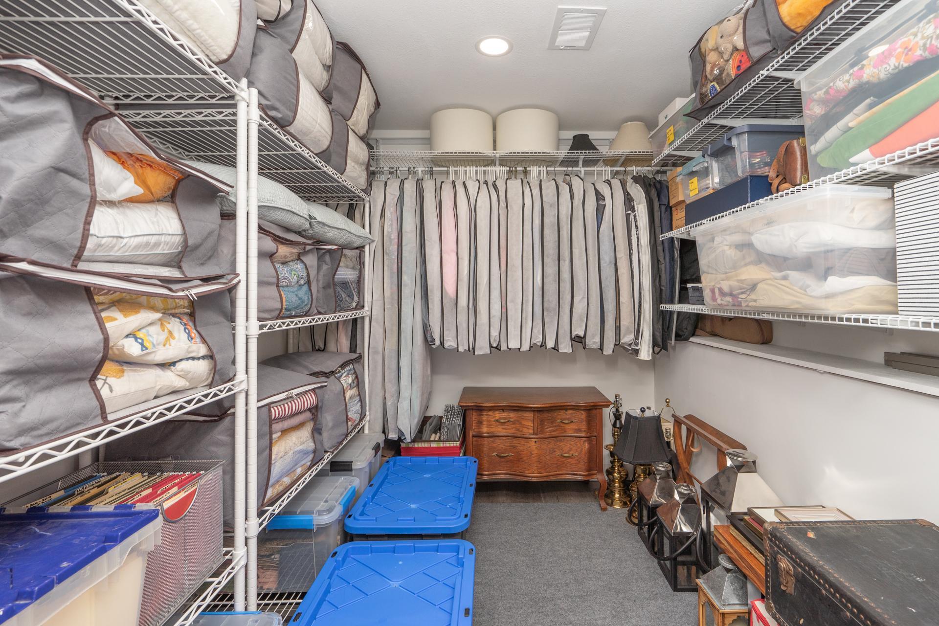 Ample closet space!