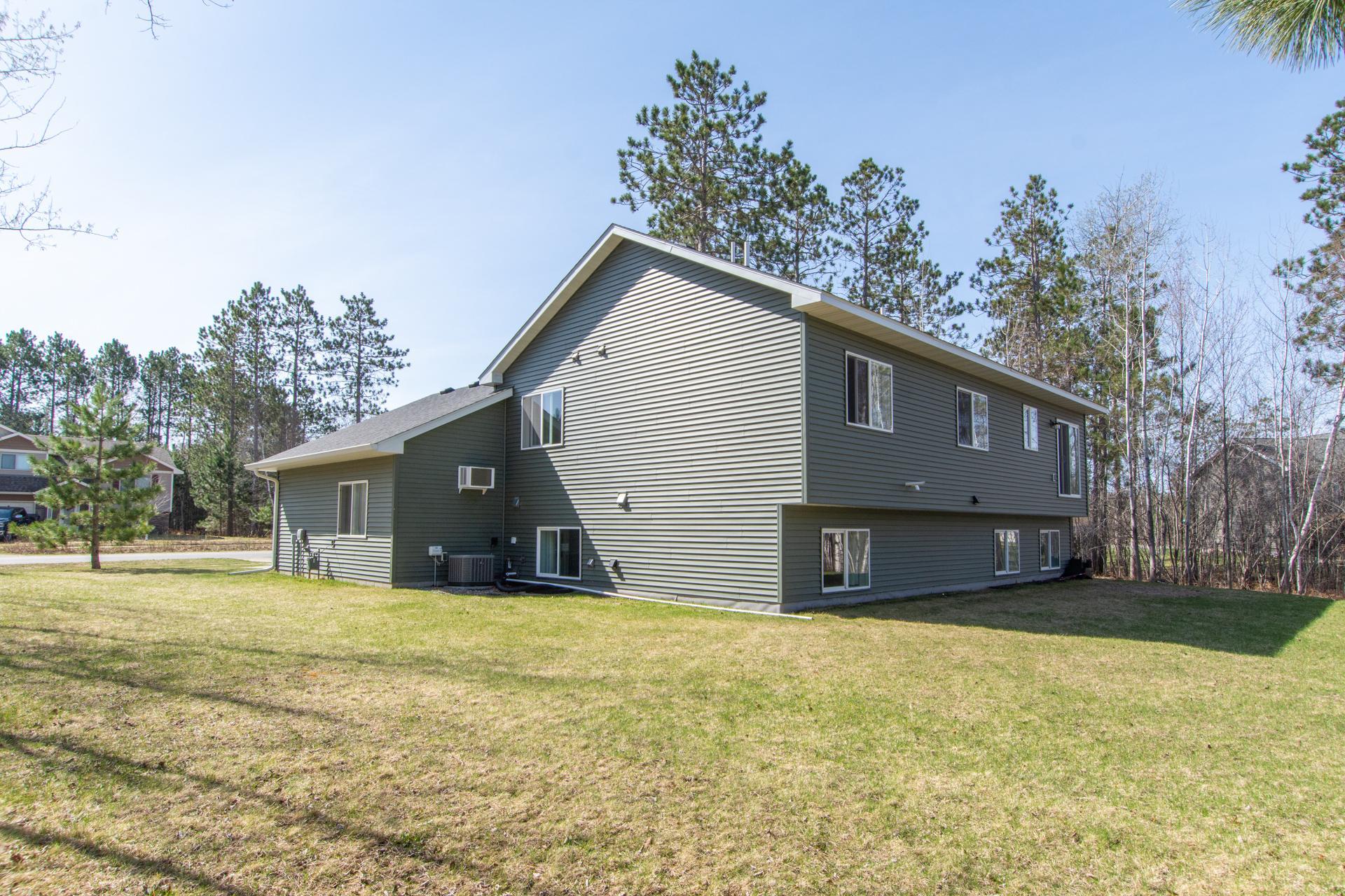 Spacious backyard with plenty of room to relax, play, or entertain.