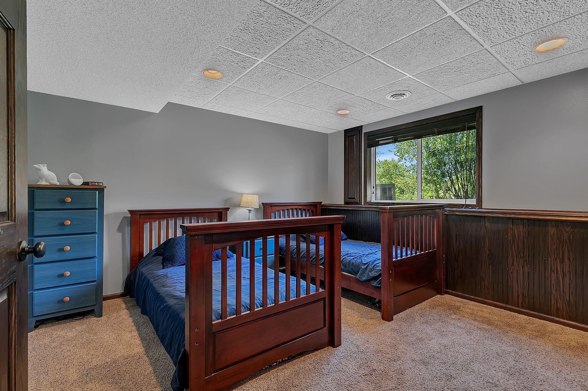 Spacious lower level, 4th bedroom
