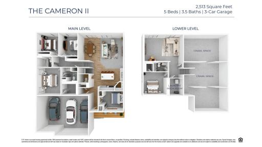 7048 Mackenzie Ct will feature laminate flooring throughout the main level and corner electric fireplace.