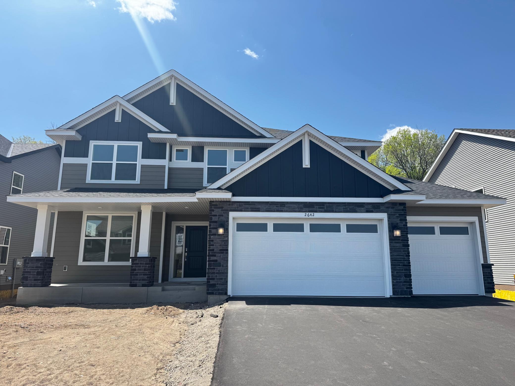 Welcome to 2642 Aspen Dr! (Photo is of the actual home in progress.)