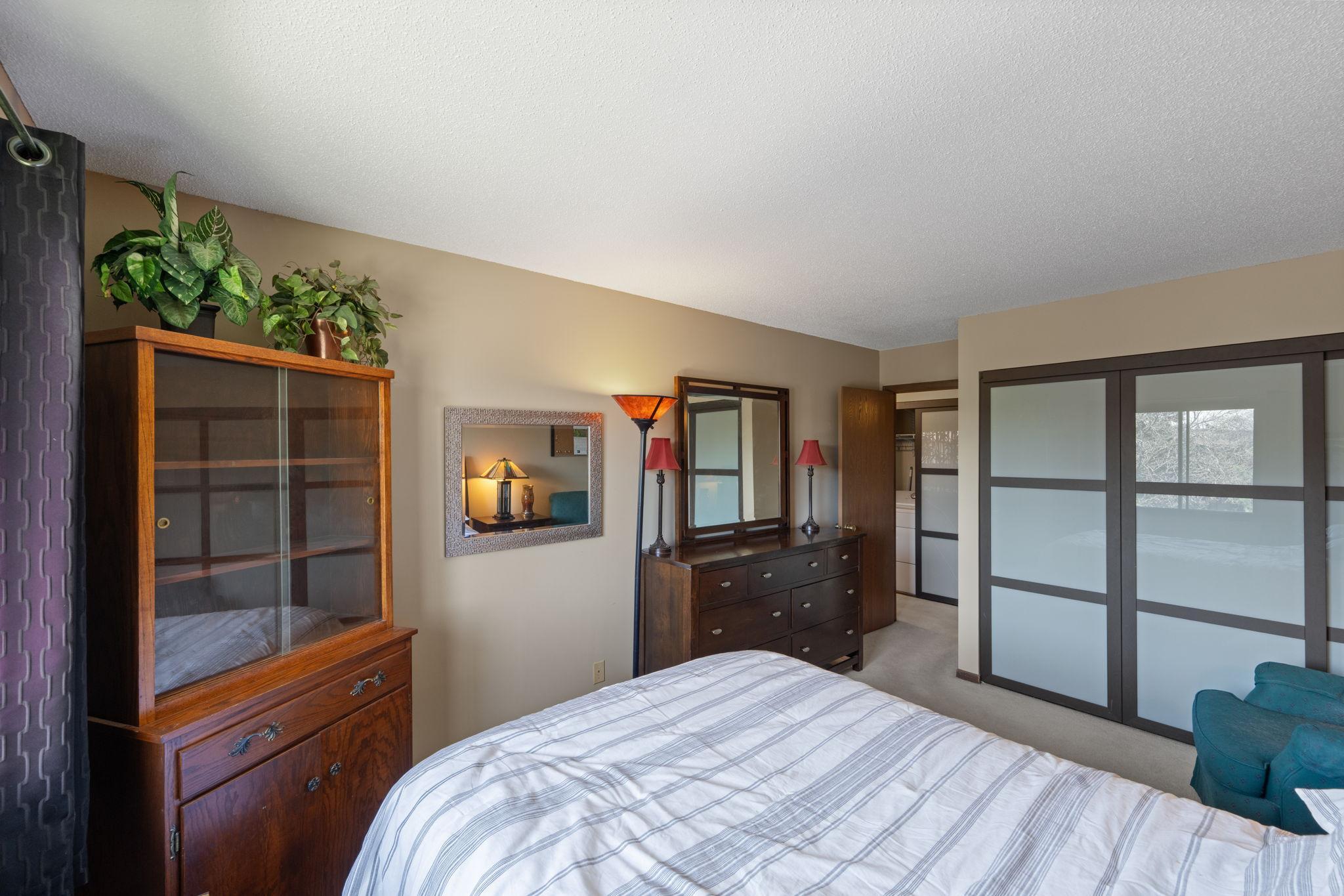 Plenty of room for dresser to go along with large closet