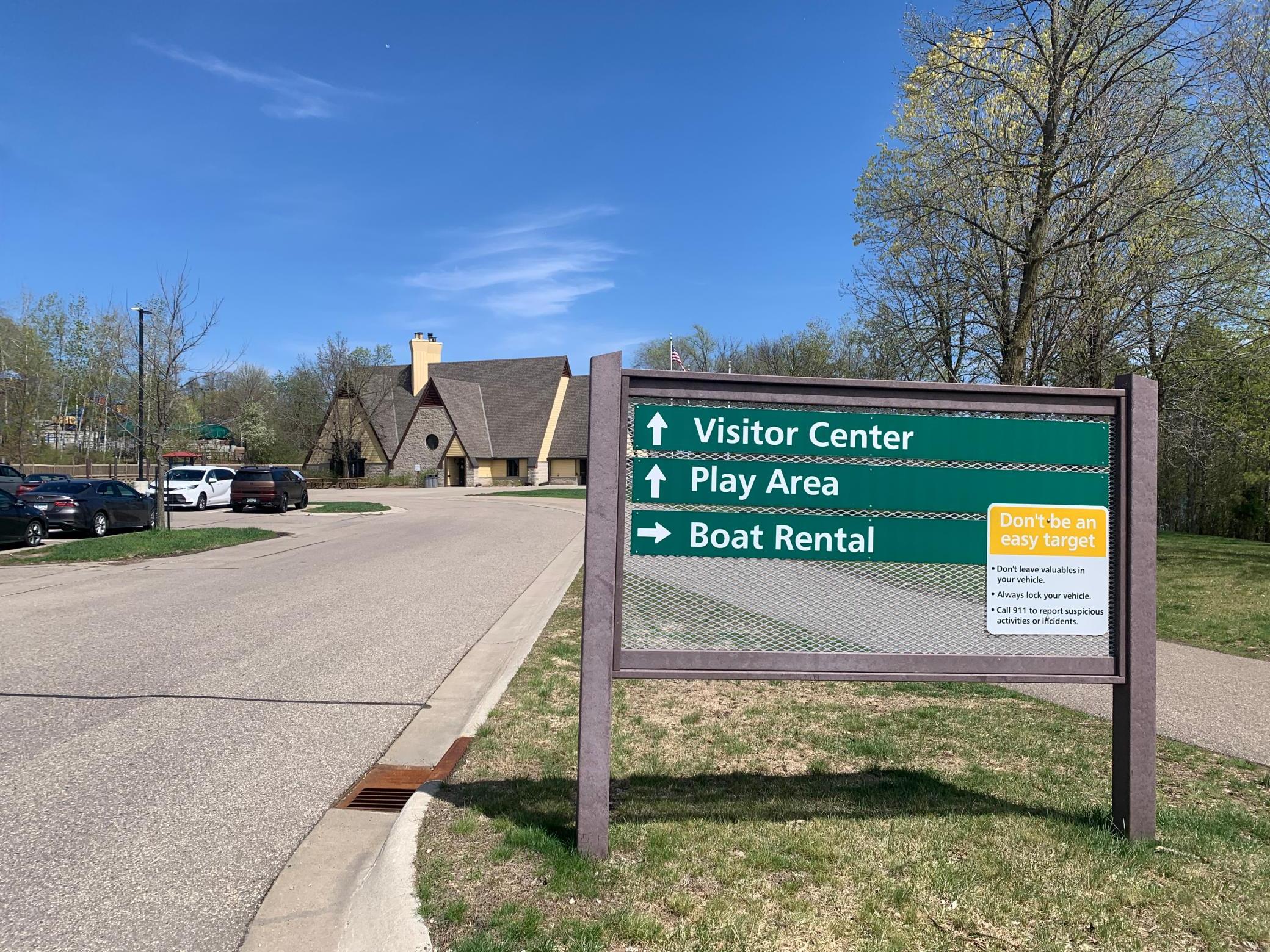 Short walk, bike, drive to Hyland Lake Visitor Center