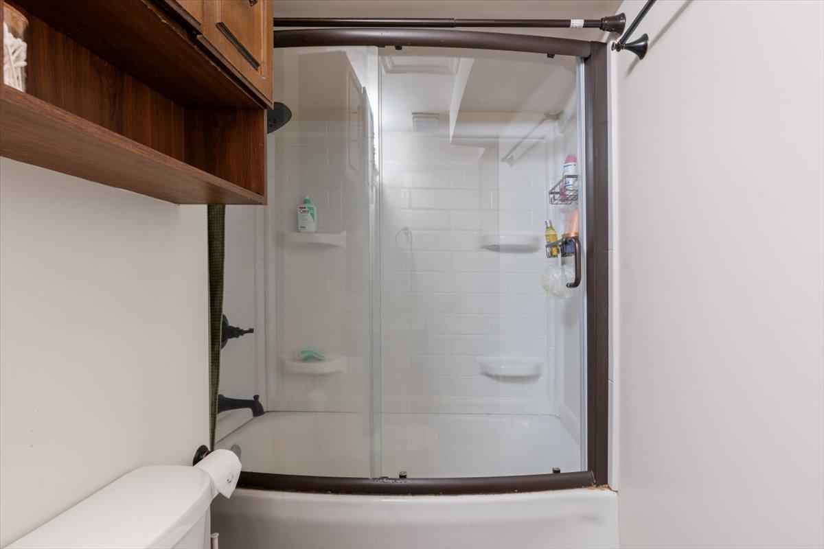 Lower level shower
