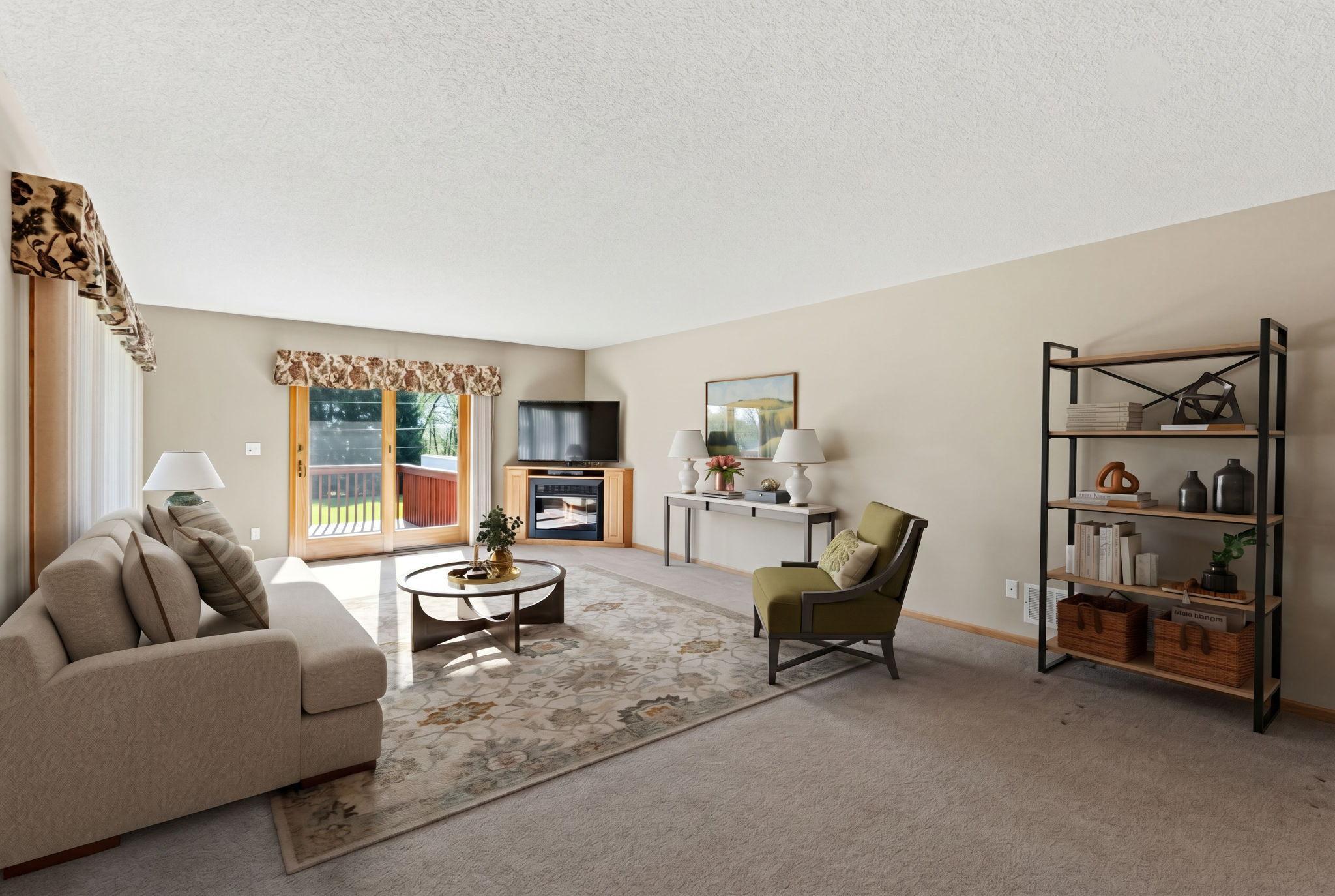 Virtual Staged Living Room