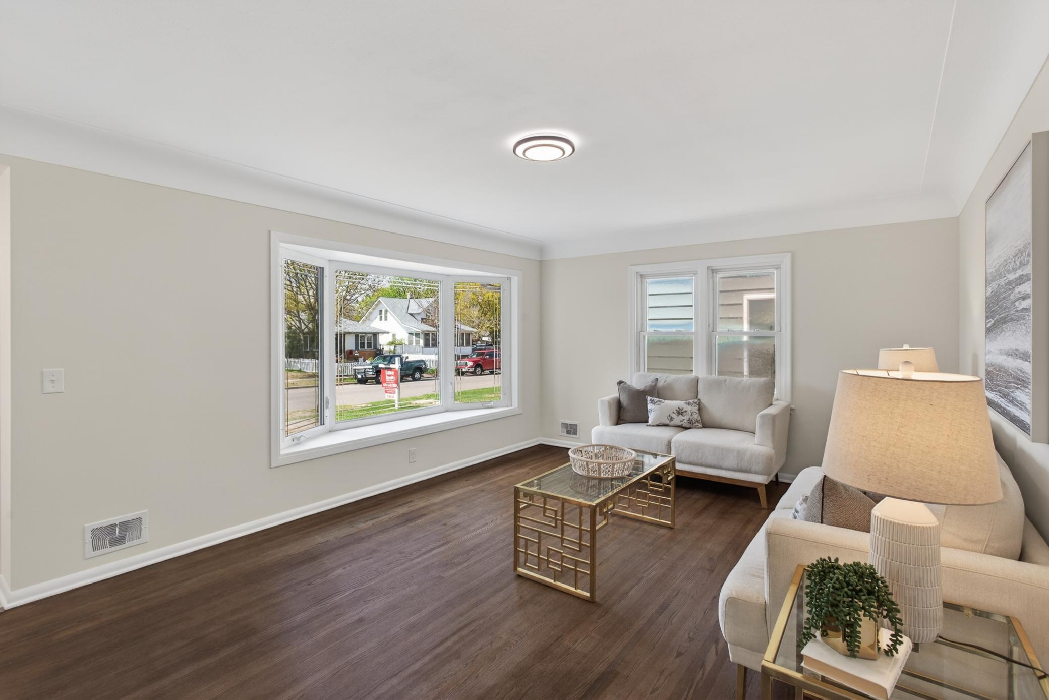 Main level: living room
