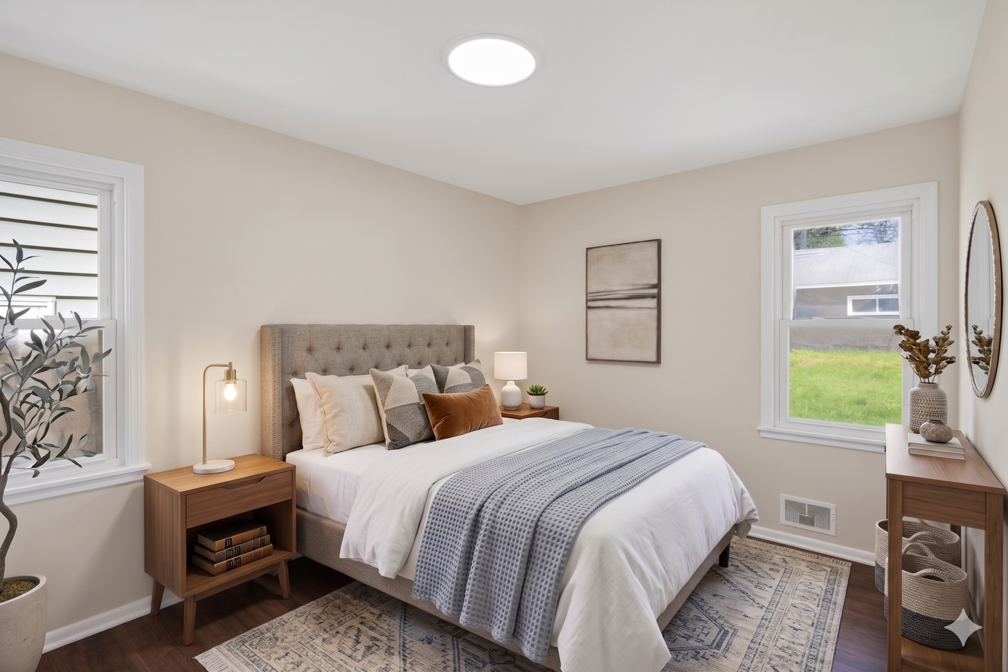 Main level: bedroom 2 (virtually staged)