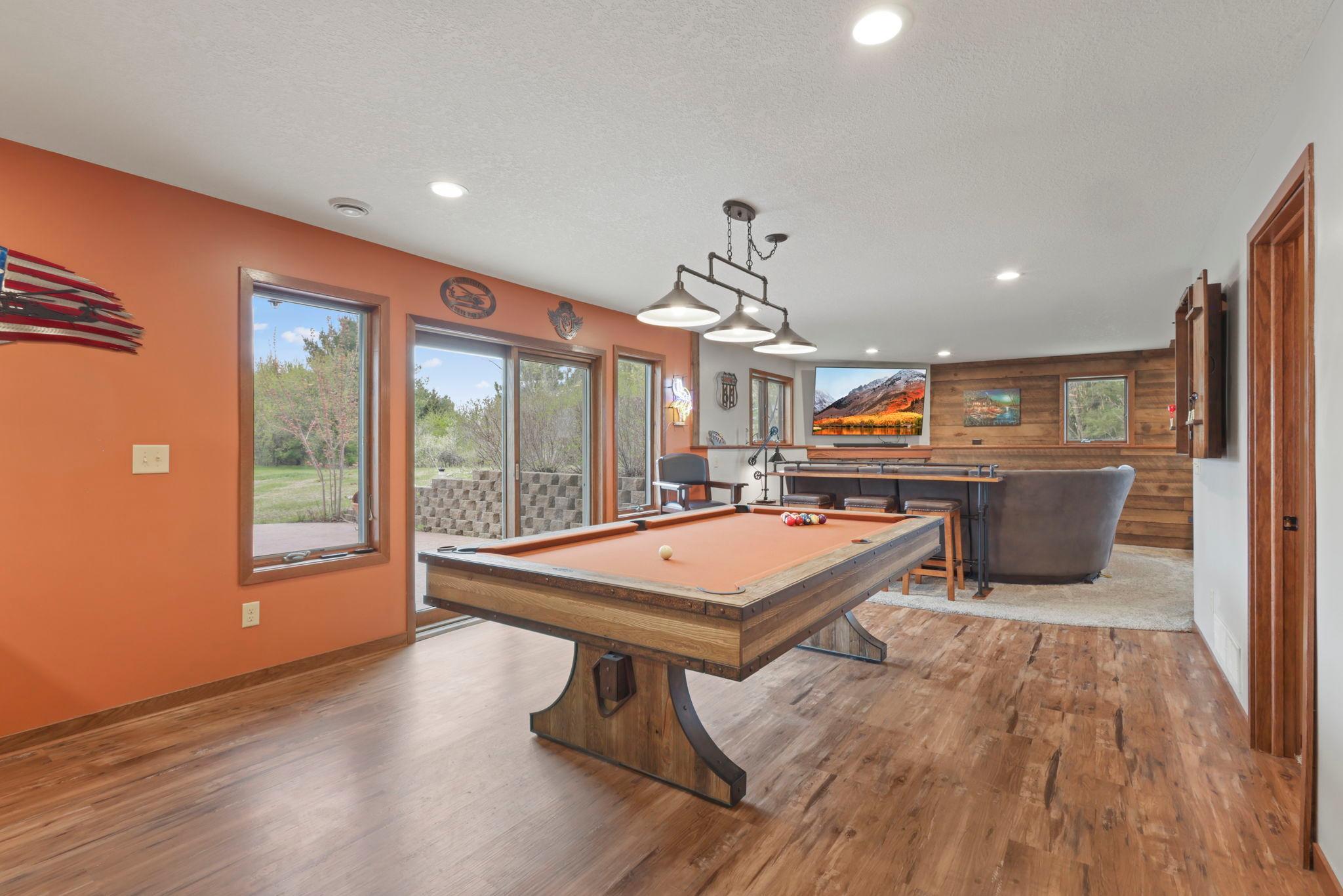 Spacious Family Room with LVP
