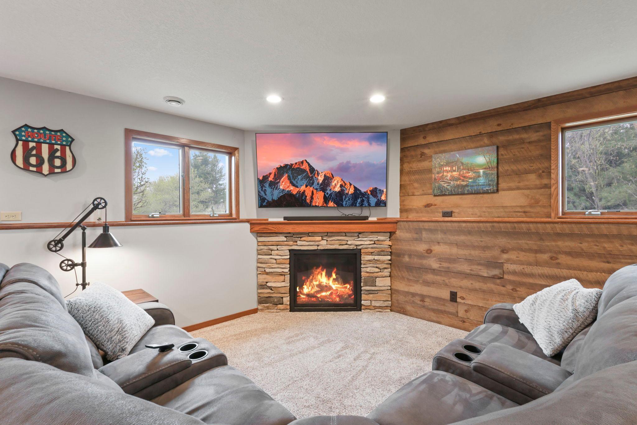 Cozy Gas Fireplace