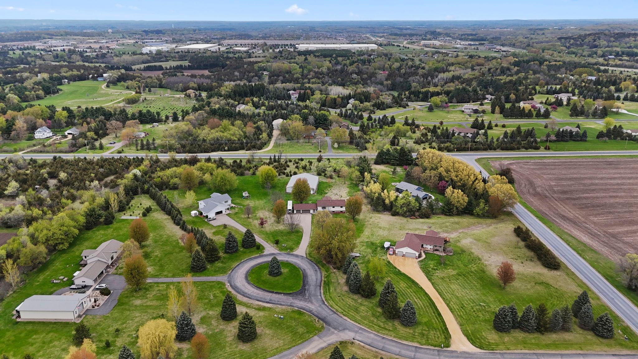 End of private cul-de-sac on just over 2.5 acres!