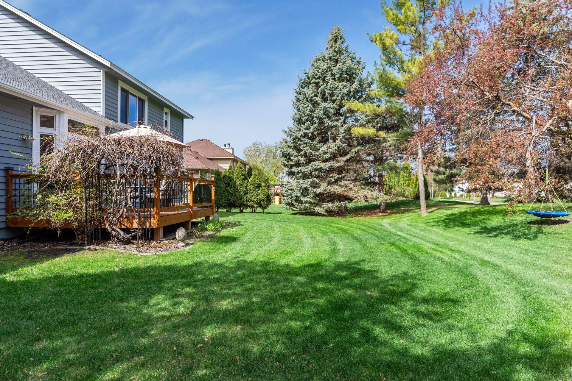 Mature trees abound, and the crabapple trees are just about to bloom!