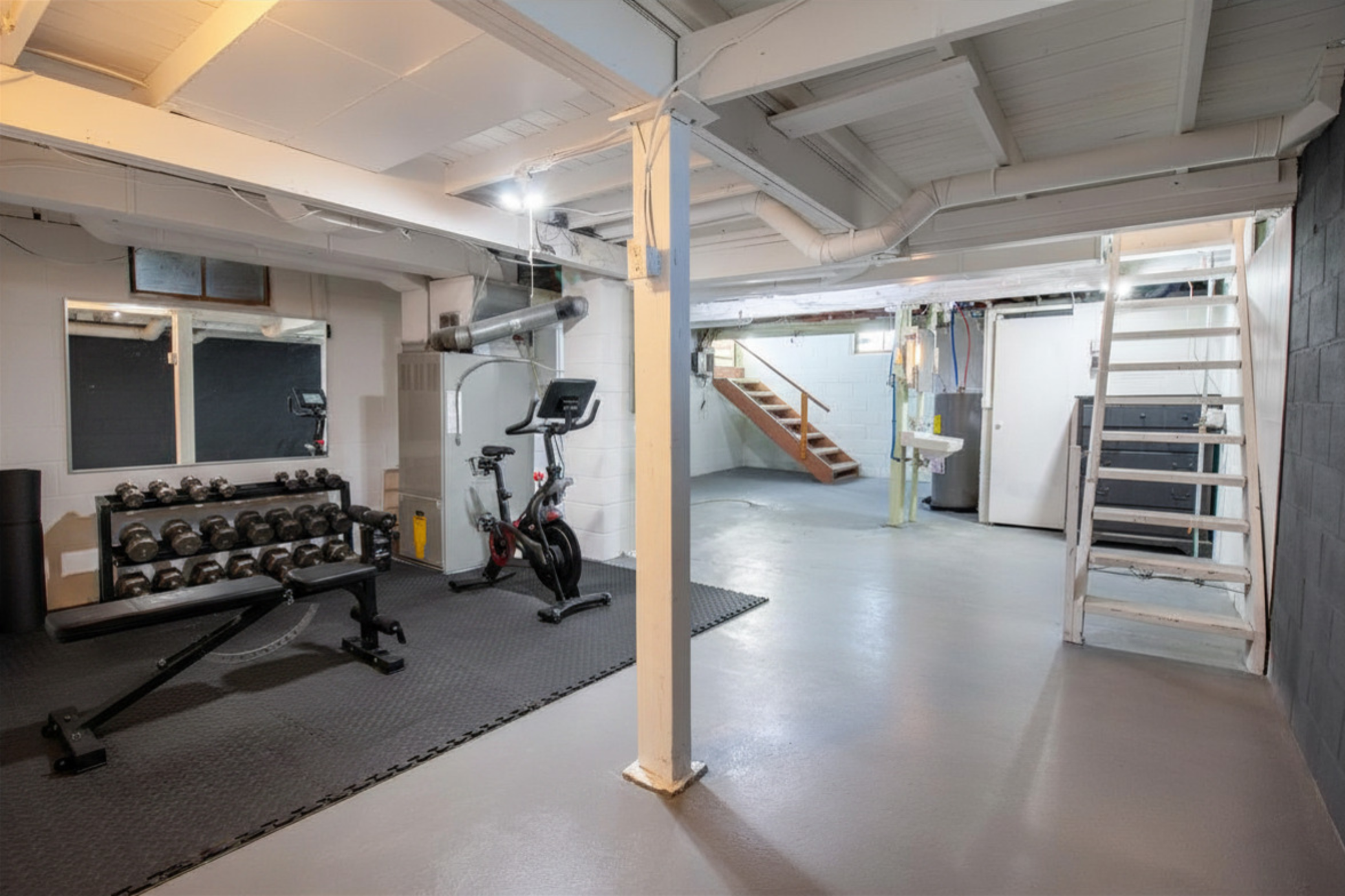 Basement AI Workout Space