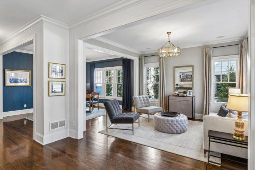 Gleaming hardwood floors.