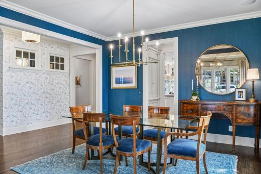 So much character in the dining room.
