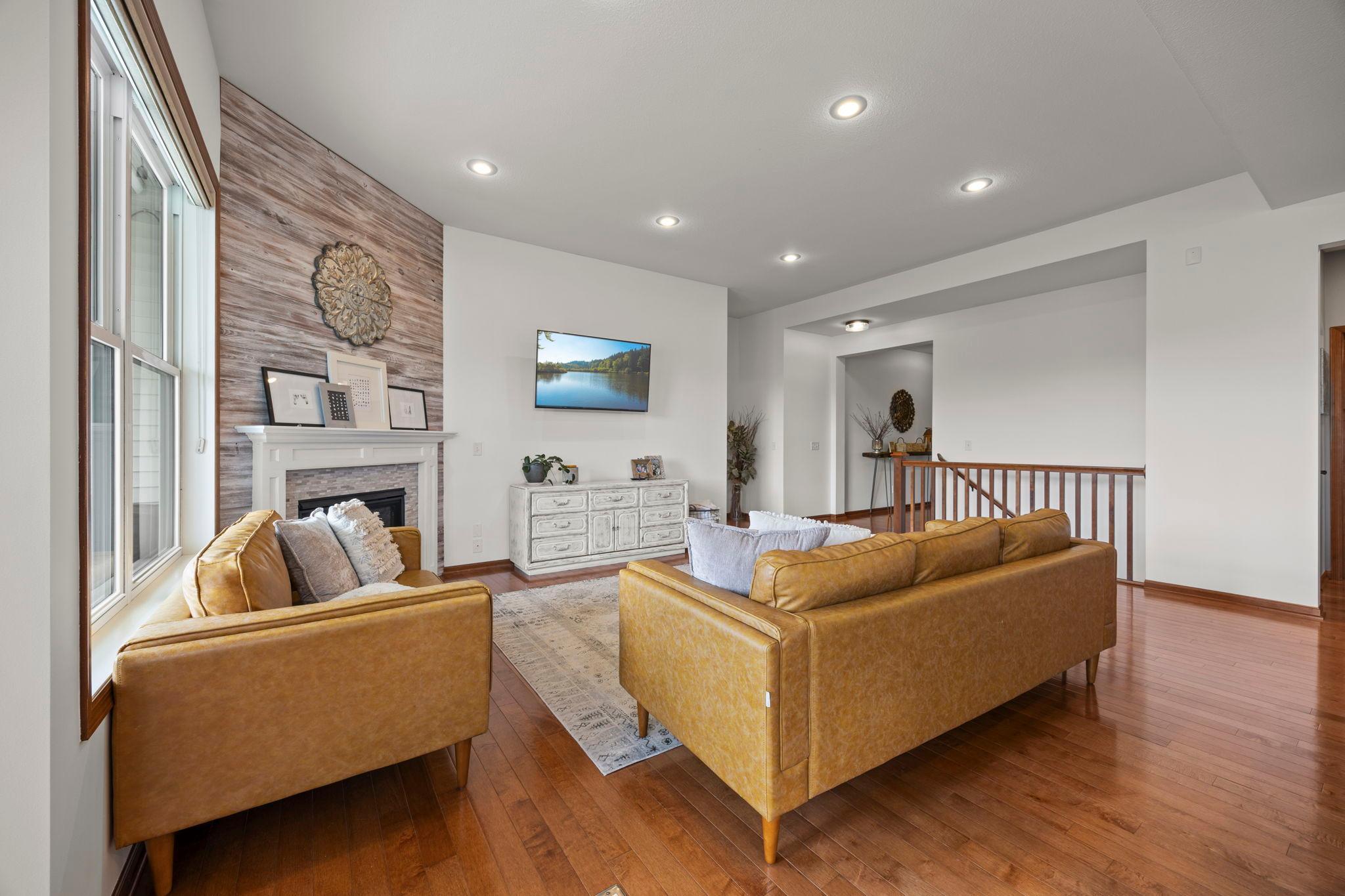 Another view of the main level living room.
