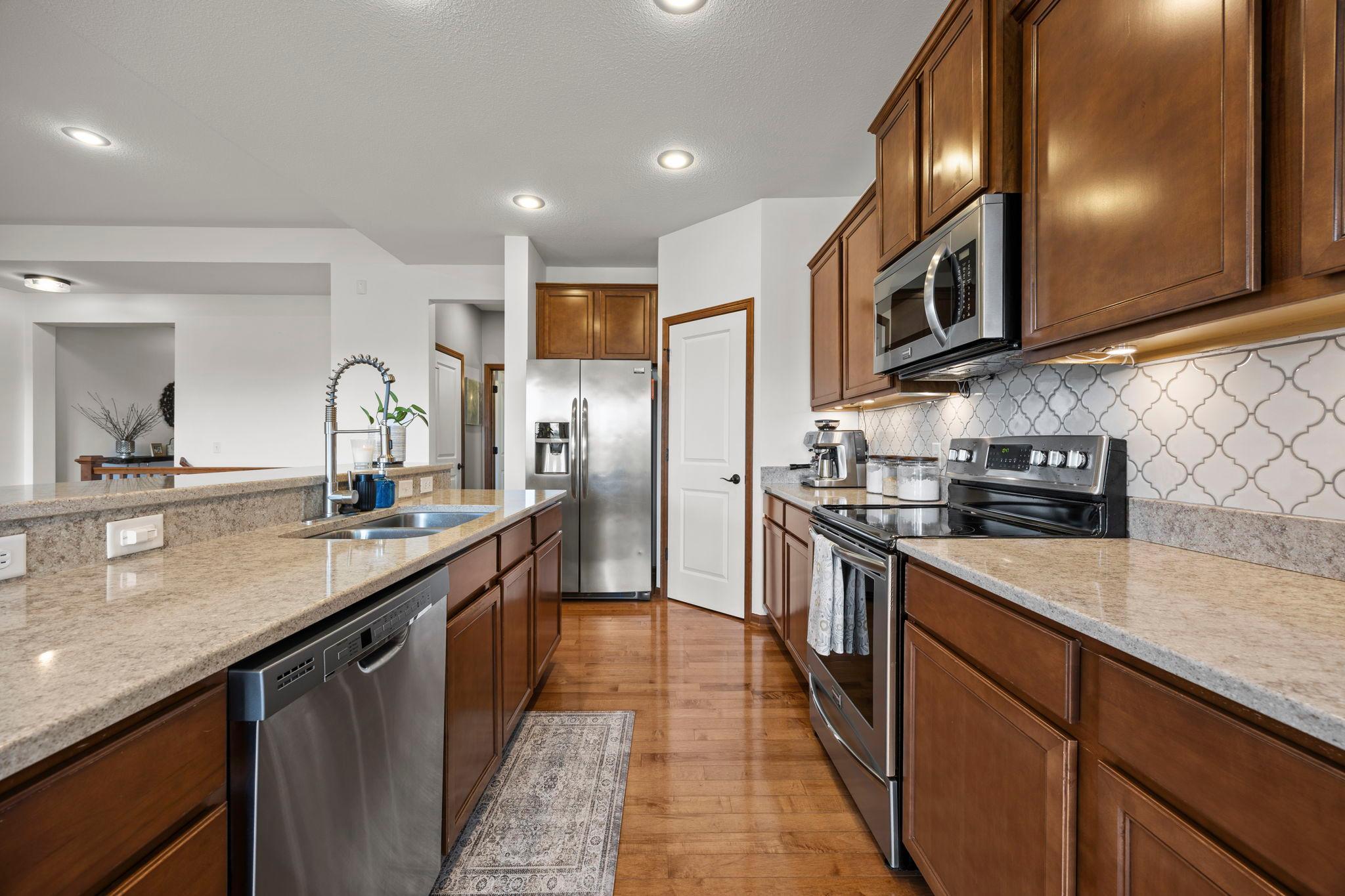 Another perspective of this stunning kitchen.