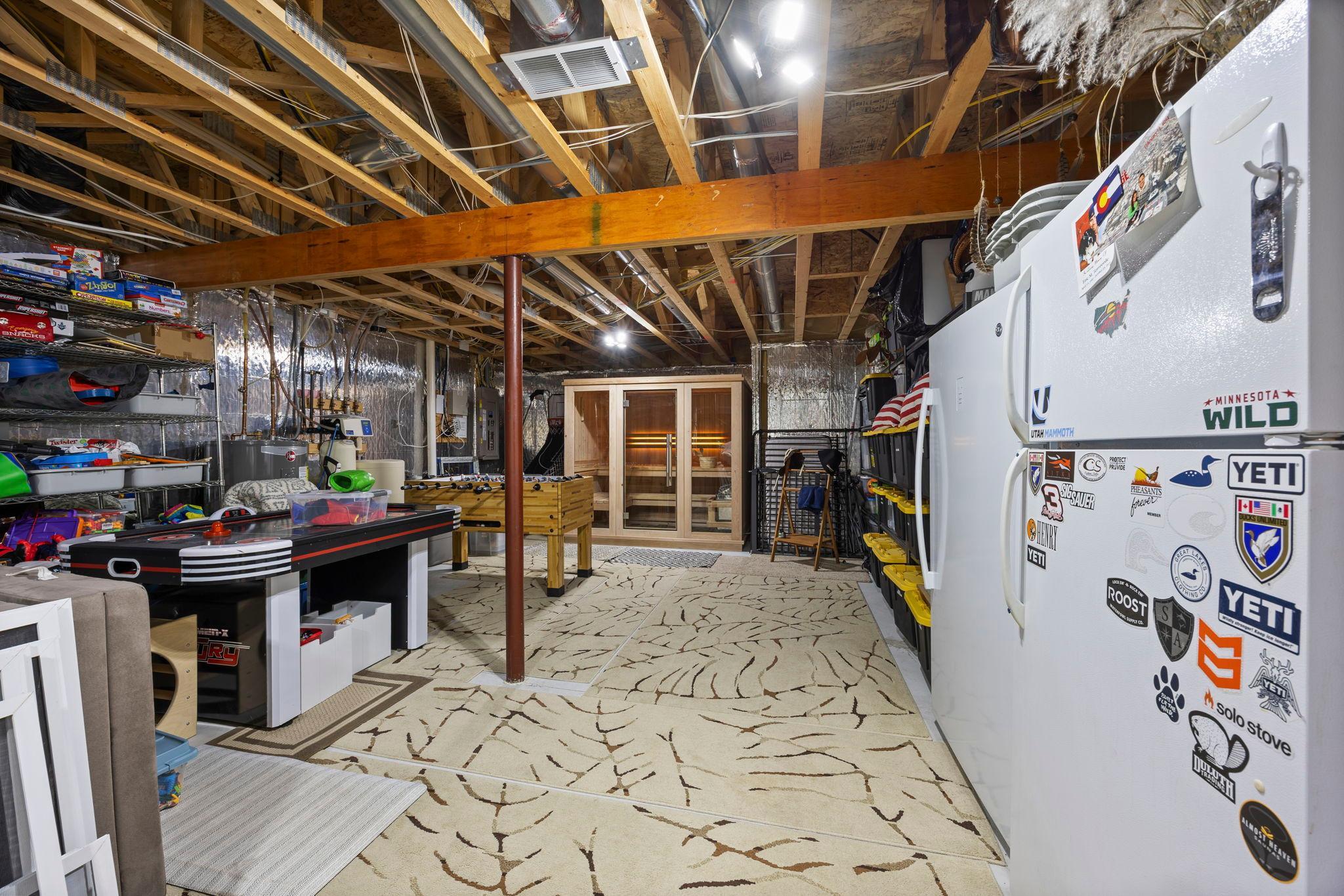 Rounding out the lower level is a large unfinished storage area to accommodate all your storage needs.