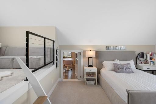 Adding to its charm, the bedroom includes a hidden âsecretâ room concealed behind a bookshelf.