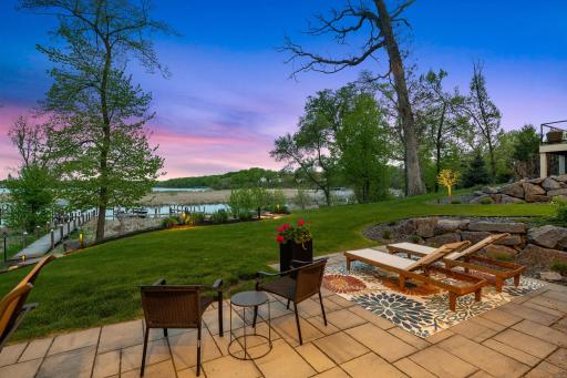 Views of the backyard from the 33x18 paver patio, which is also roughed-in for a future hot tub if desired.