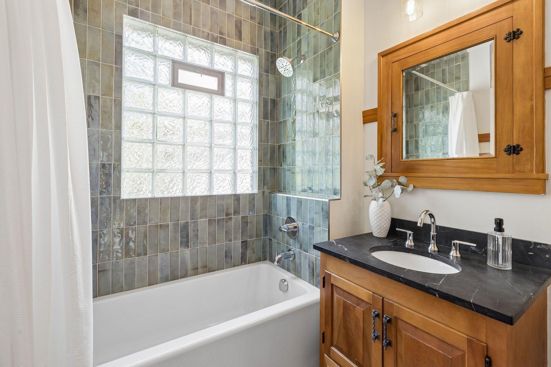 Recently renovated bathroom that still has all the character
