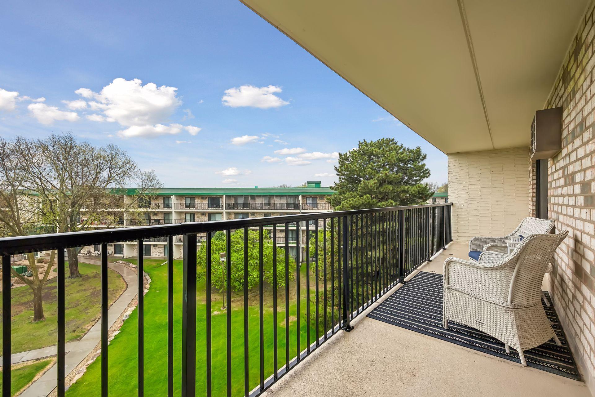 Lovely greenspace views from your 20-ft+ deck!