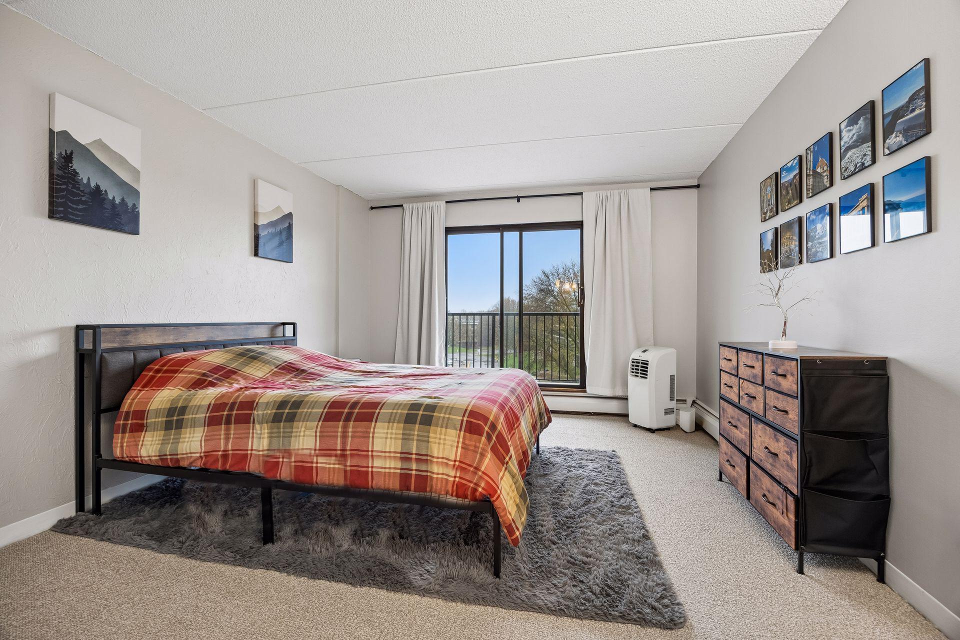 Be sure to look at the bedroom dimensions! Super spacious, with ample closet space and access to the deck.