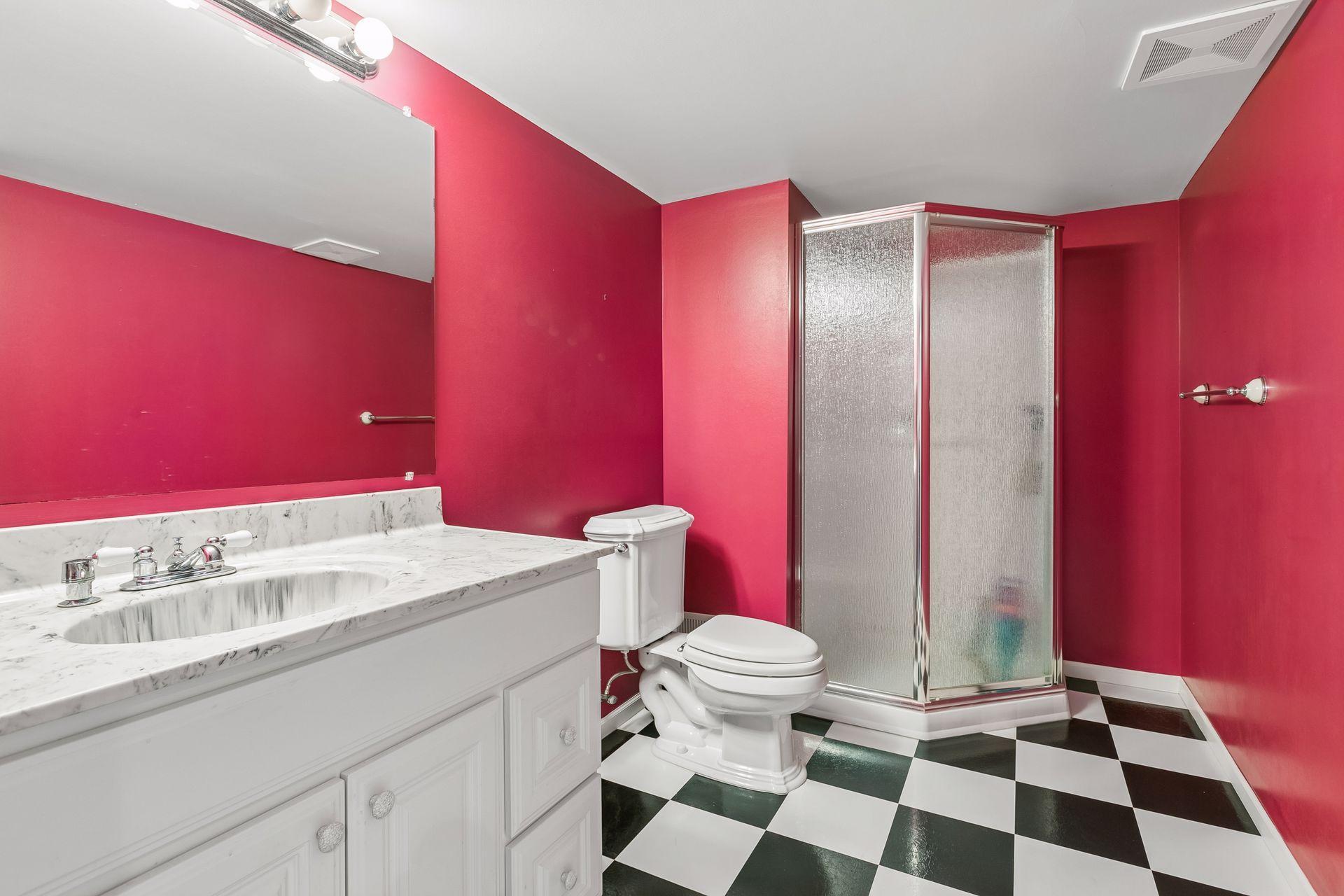 3/4 bath in lower level