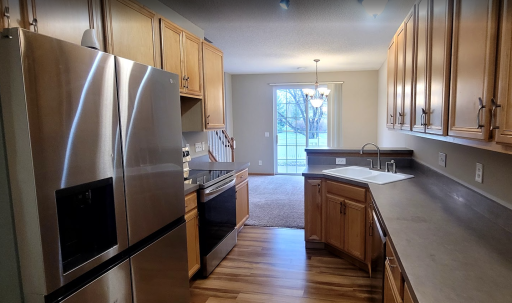 Kitchen that overlooks your dining area and Patio