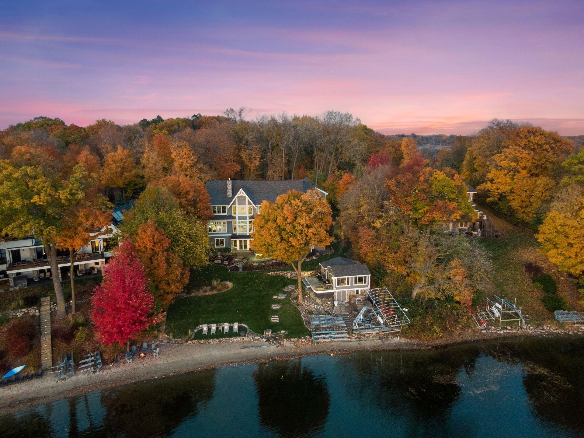 Expansive water views creates a true retreat-like setting perfectly situated on North Arm Bay