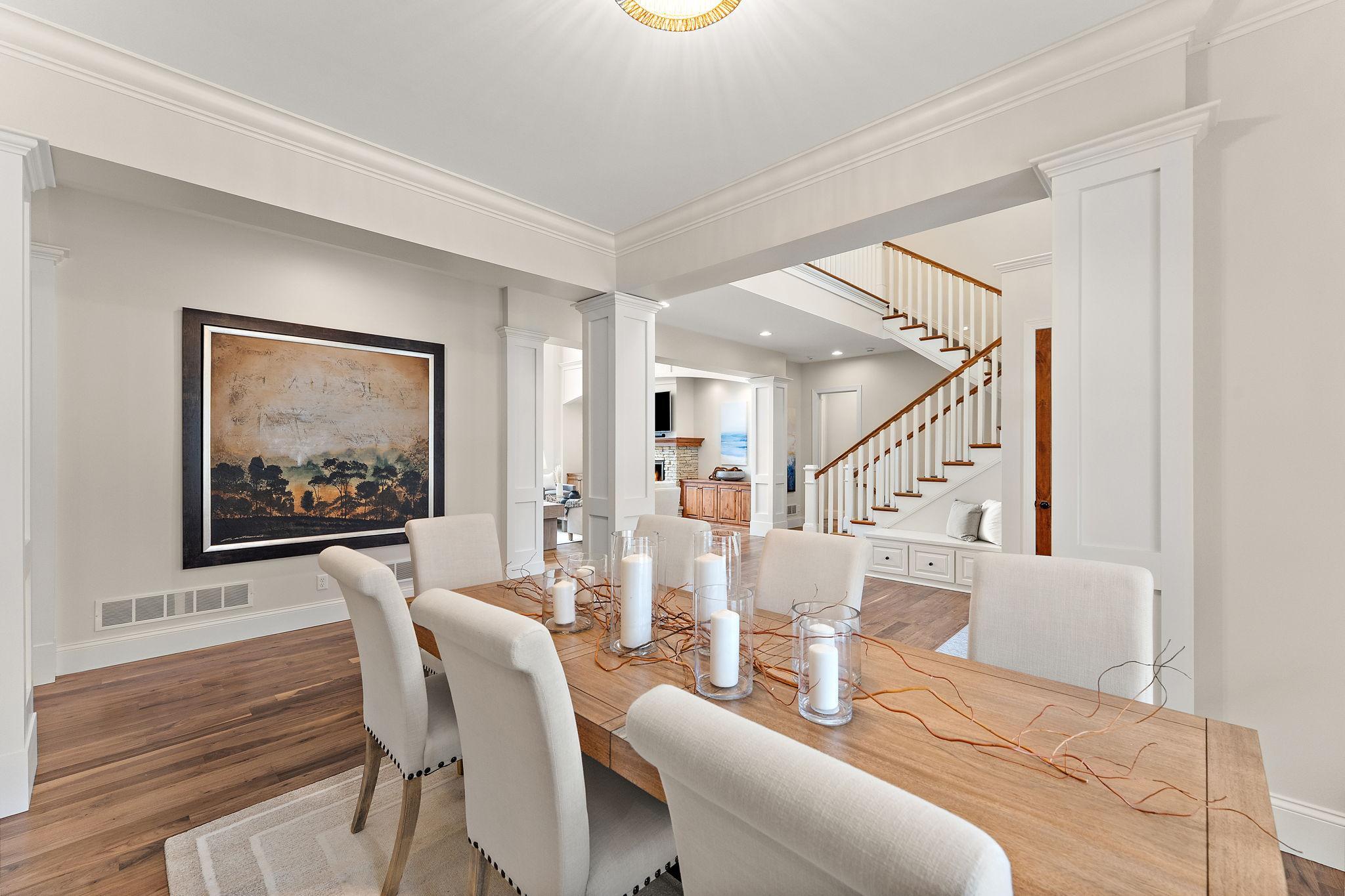 Formal dining room with flexibility for use as a sitting room or home office