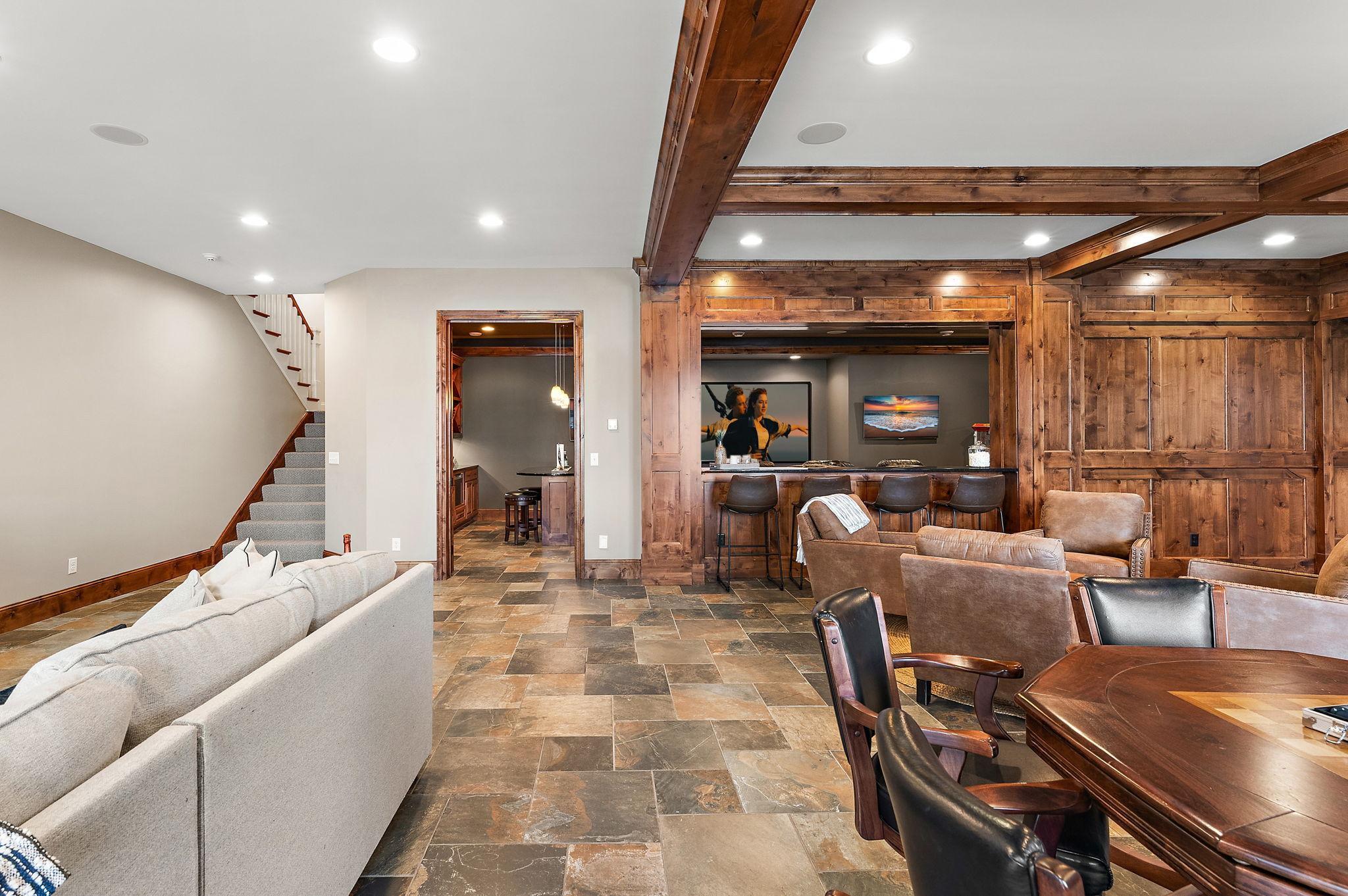 Versitle area for cards, games, or casual entertaining