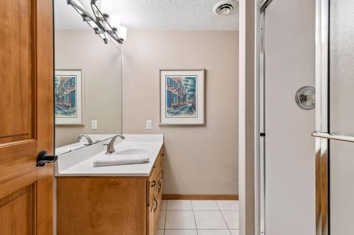 Three-quarter bathroom outside junior bedroom #1