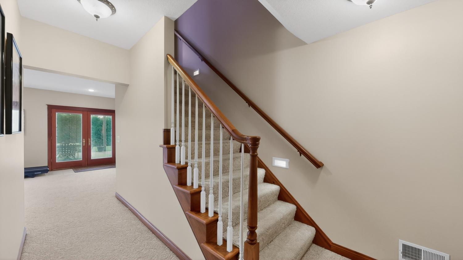 Lower level stairs